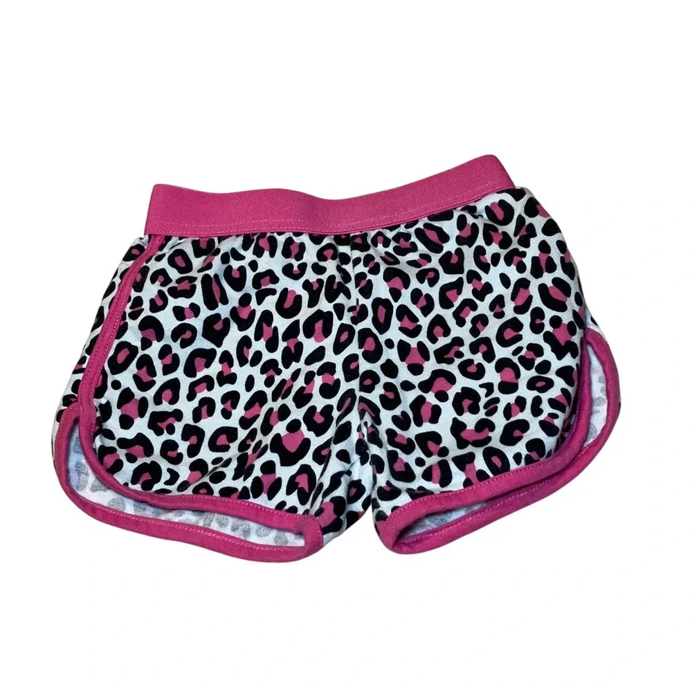 The Childrens Place Size 4T Pink  Tee and LOL Surprise Leopard Shorts Set - Picture 6 of 7